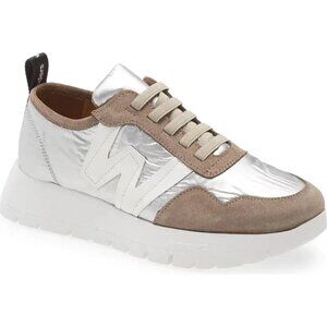 Wonders Oslo Sneakers Size 7 Platinum and Taupe